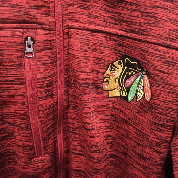 Chicago Blackhawks full zip up sweatshirt jacket - Picture 4 of 12